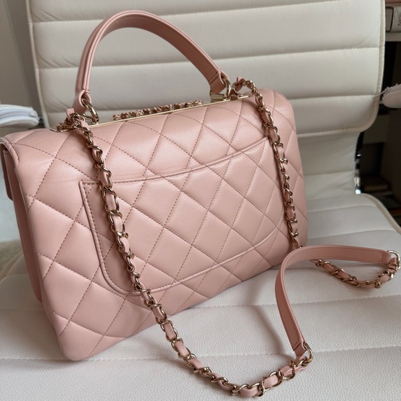Chanel Trendy CC Pink Quilted Handbag - Picture 10 of 14
